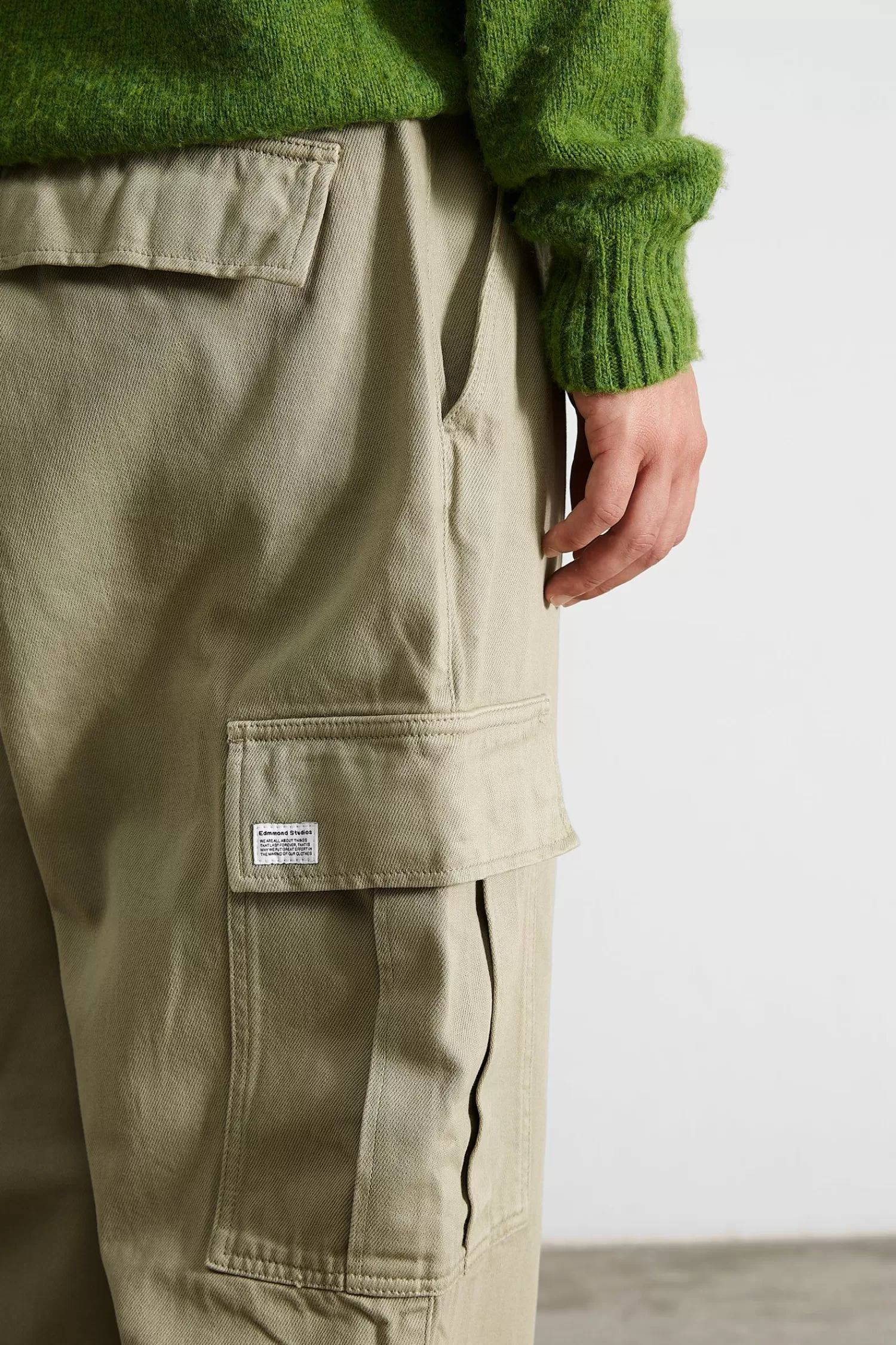 Trousers | Edmmond Studios Cargo Pants Plain Khaki