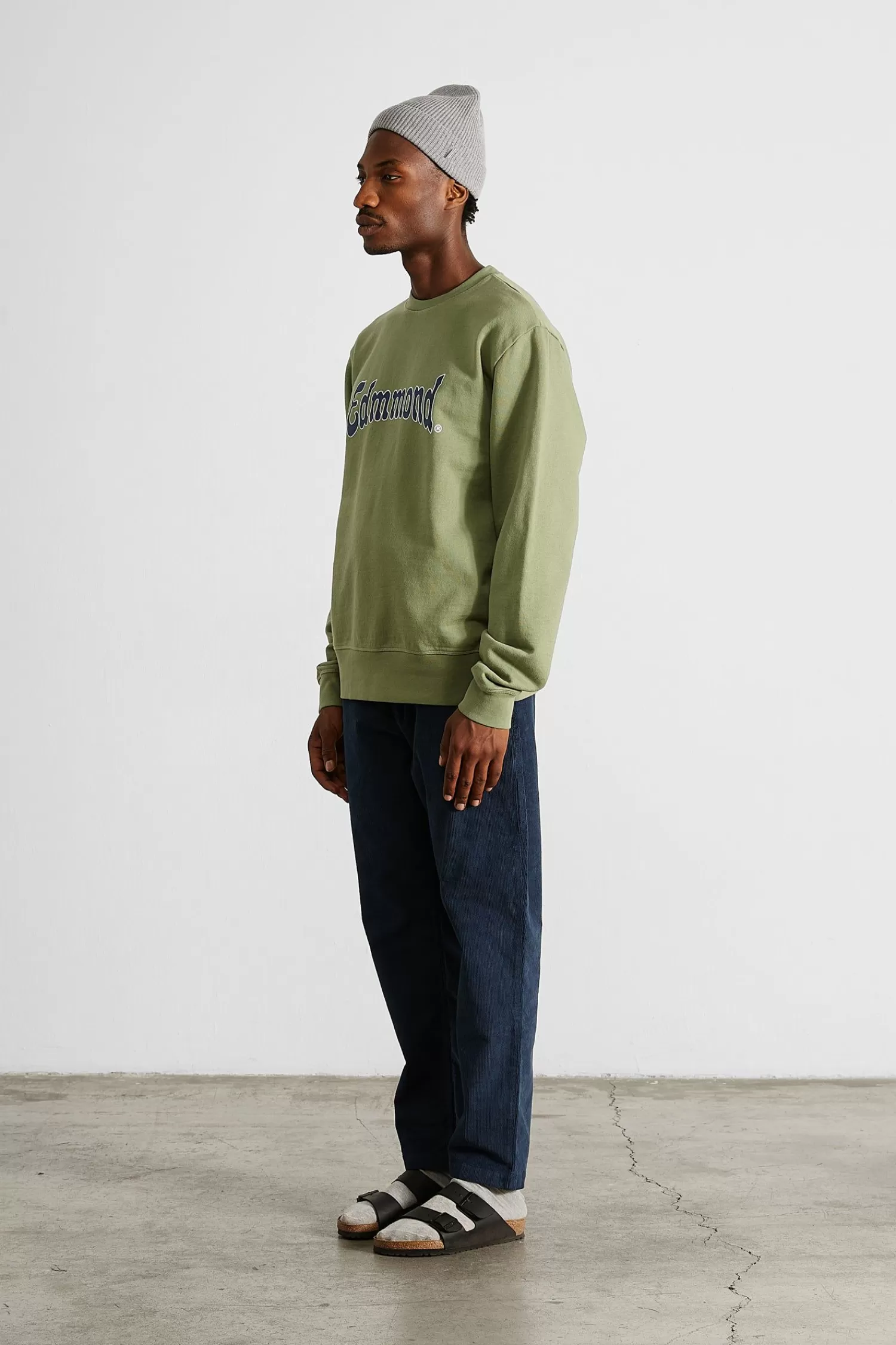 Sweatshirts | Edmmond Studios Curly Sw Plain Olive