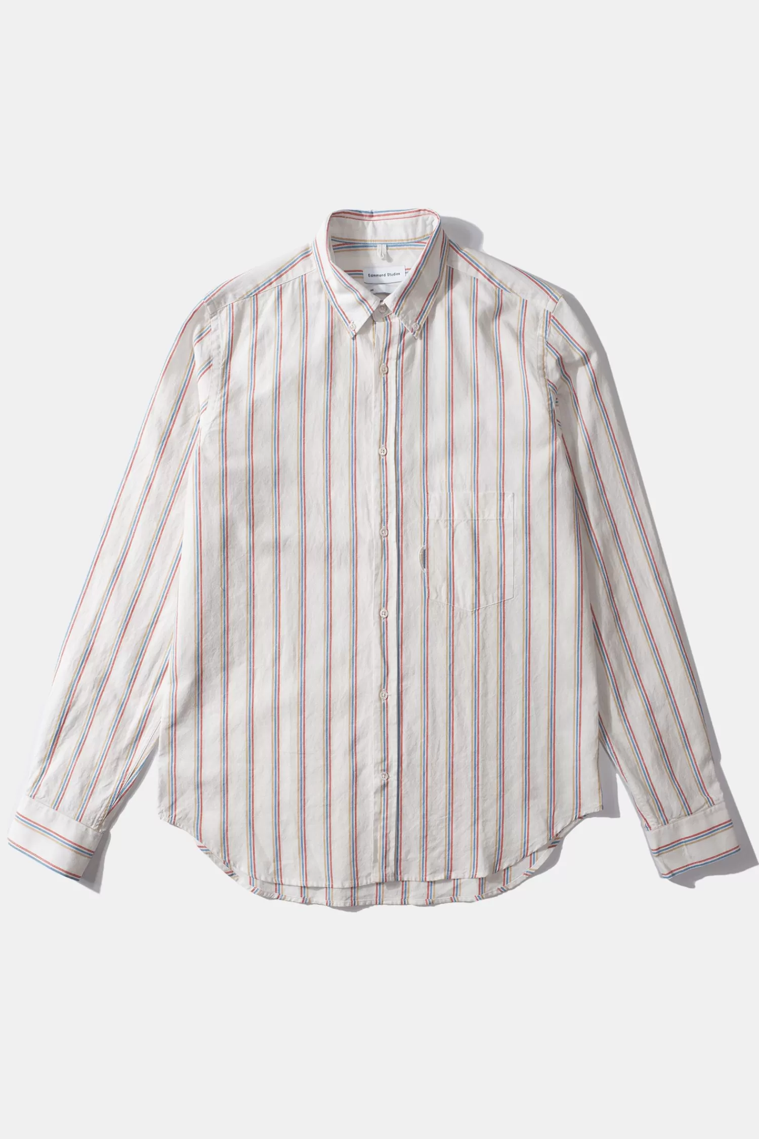 Shirts | Edmmond Studios Day Shirt Stripes Plain Off White