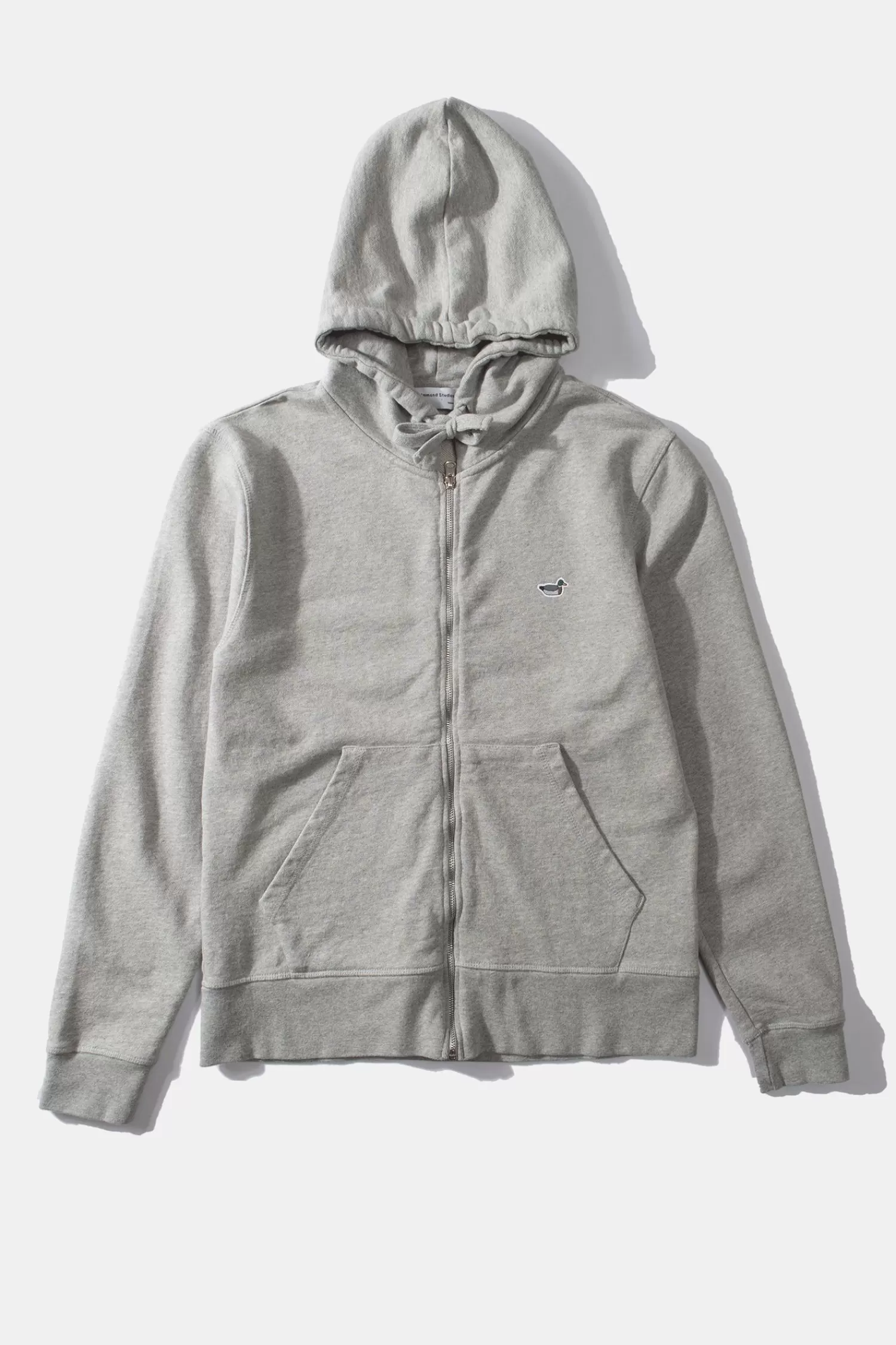 Sweatshirts | Edmmond Studios Duck Patch Zip Hoodie Plain Grey