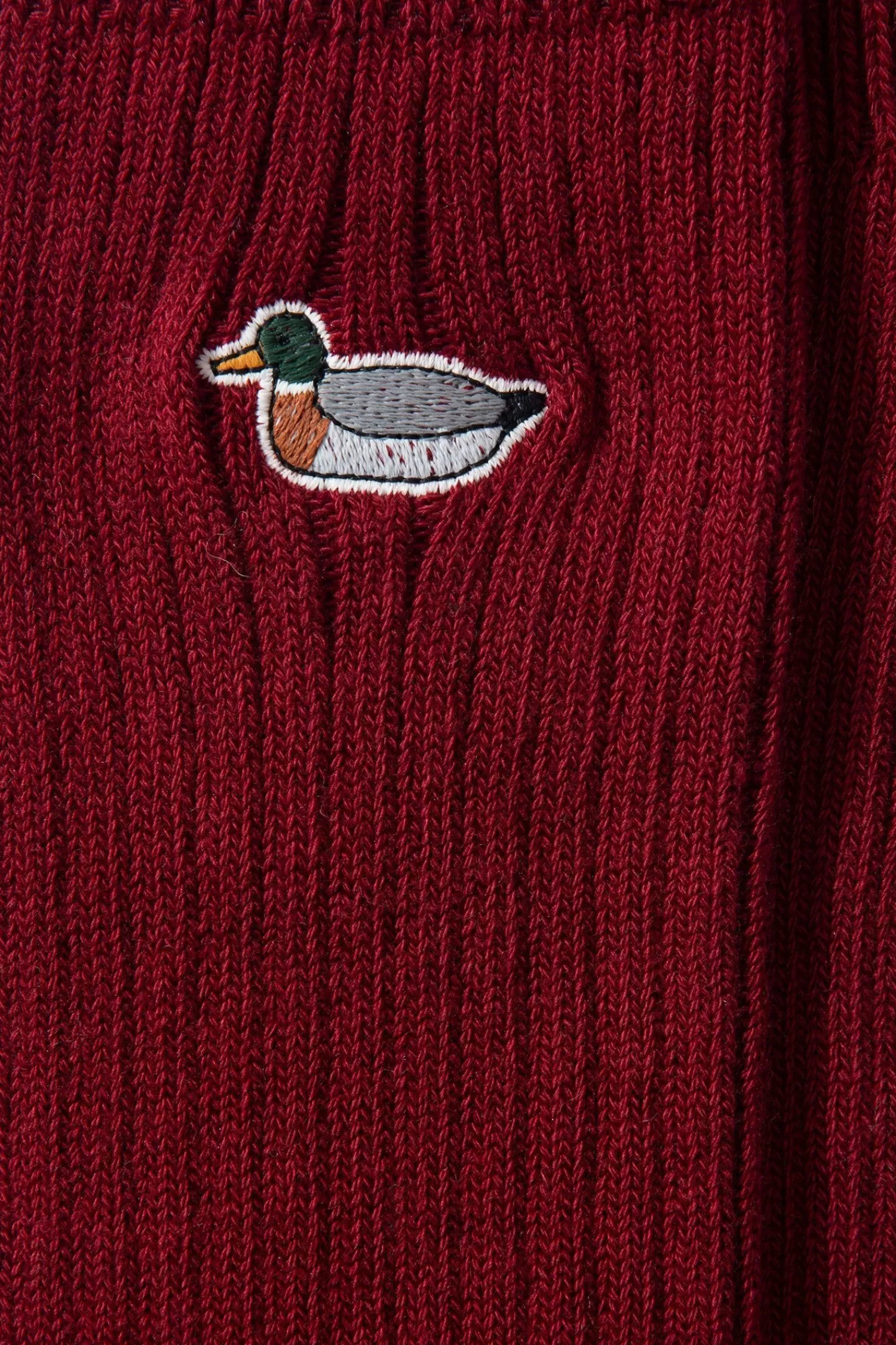 Accessories | Edmmond Studios Duck Socks Plain Bordeaux