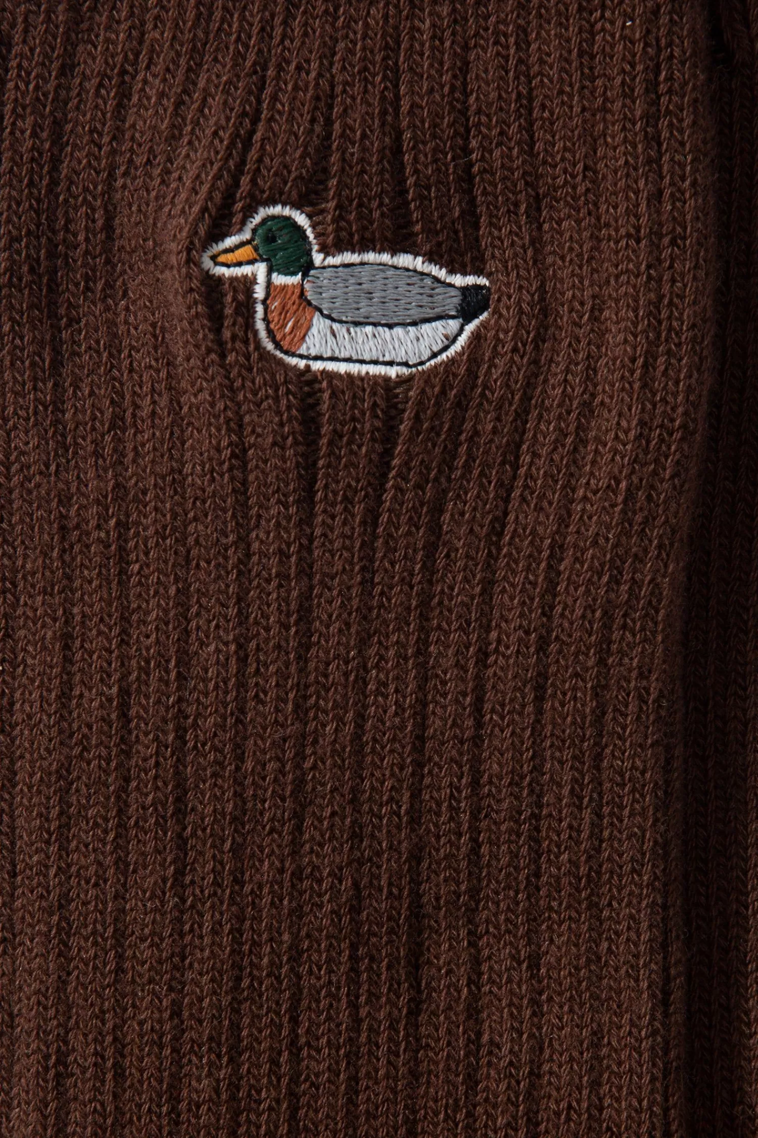 Accessories | Edmmond Studios Duck Socks Plain Dk Brown