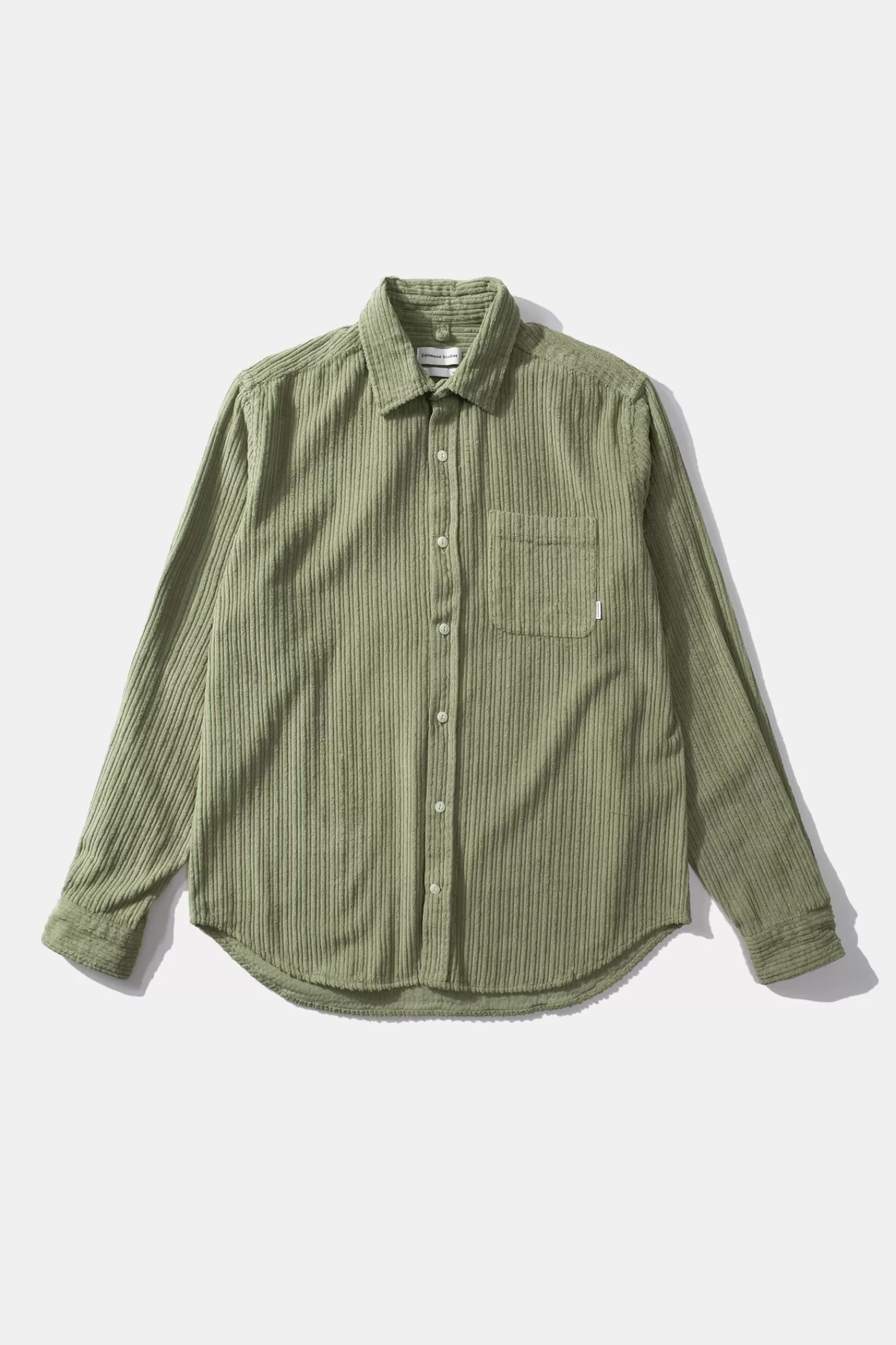 Shirts | Edmmond Studios French Cord Shirt Plain Olive