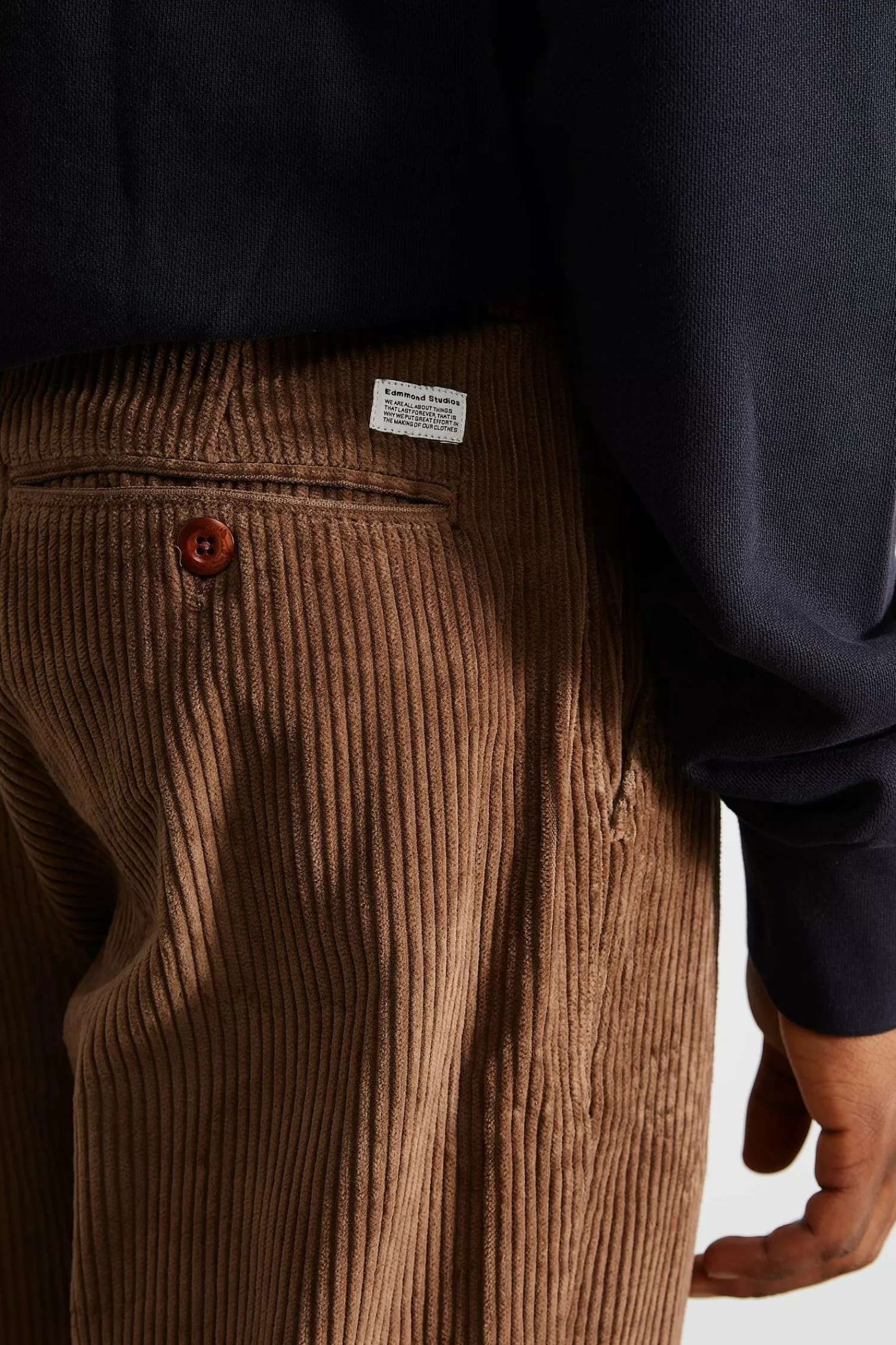 Trousers | Edmmond Studios Jorge Pants Plain Brown