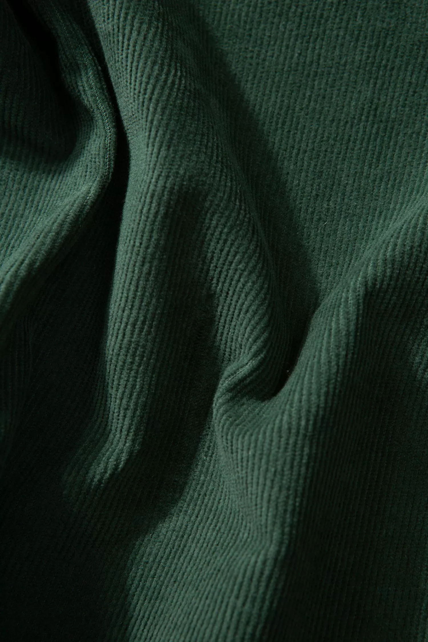 Shirts | Edmmond Studios Microcord Shirt Plain Dk Green