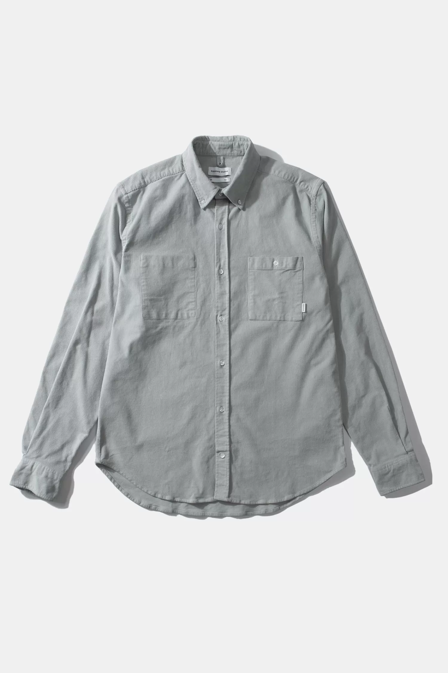 Shirts | Edmmond Studios Microcord Shirt Plain Grey