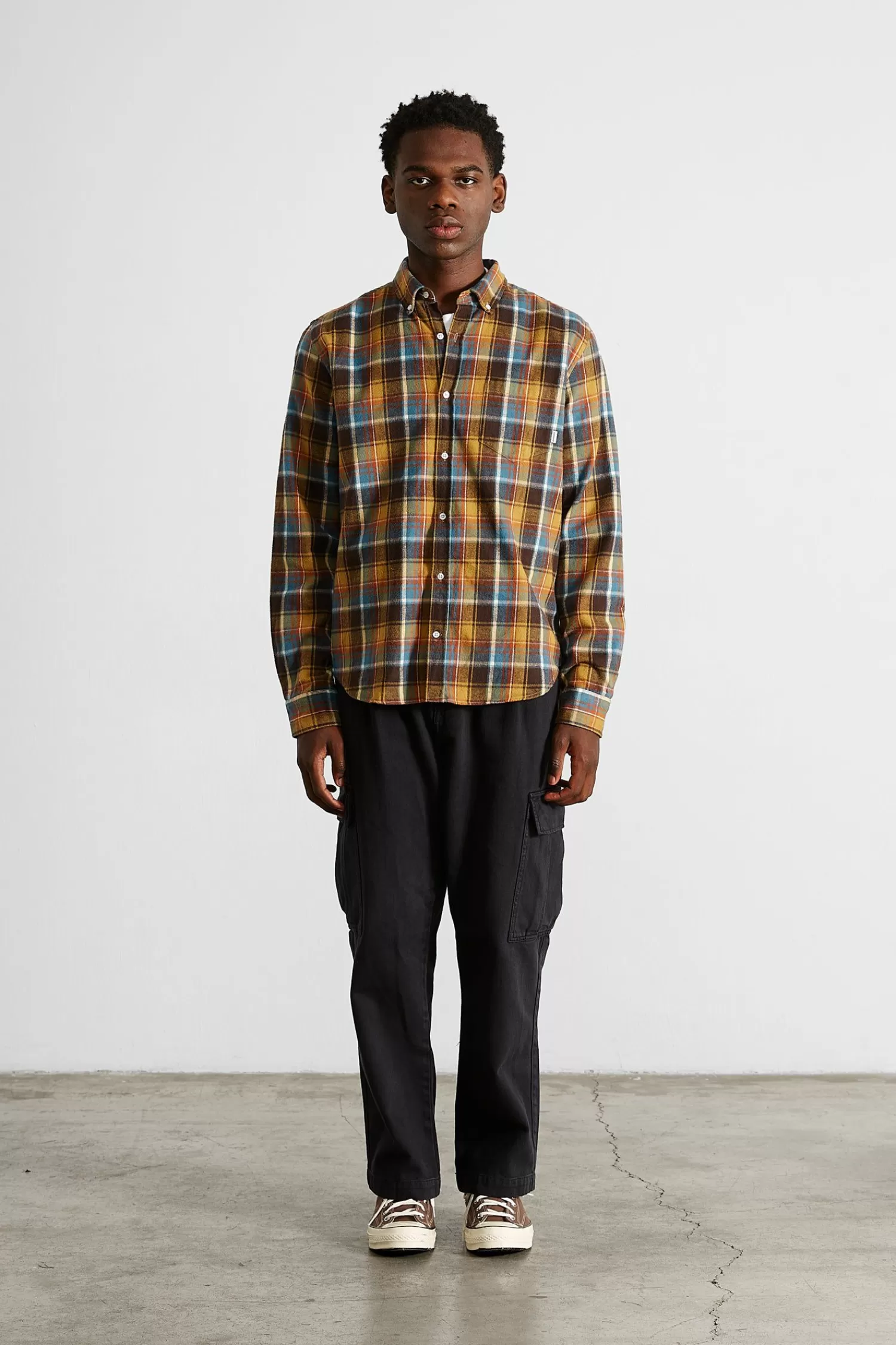 Shirts | Edmmond Studios Mulber Shirt Plain Mustard