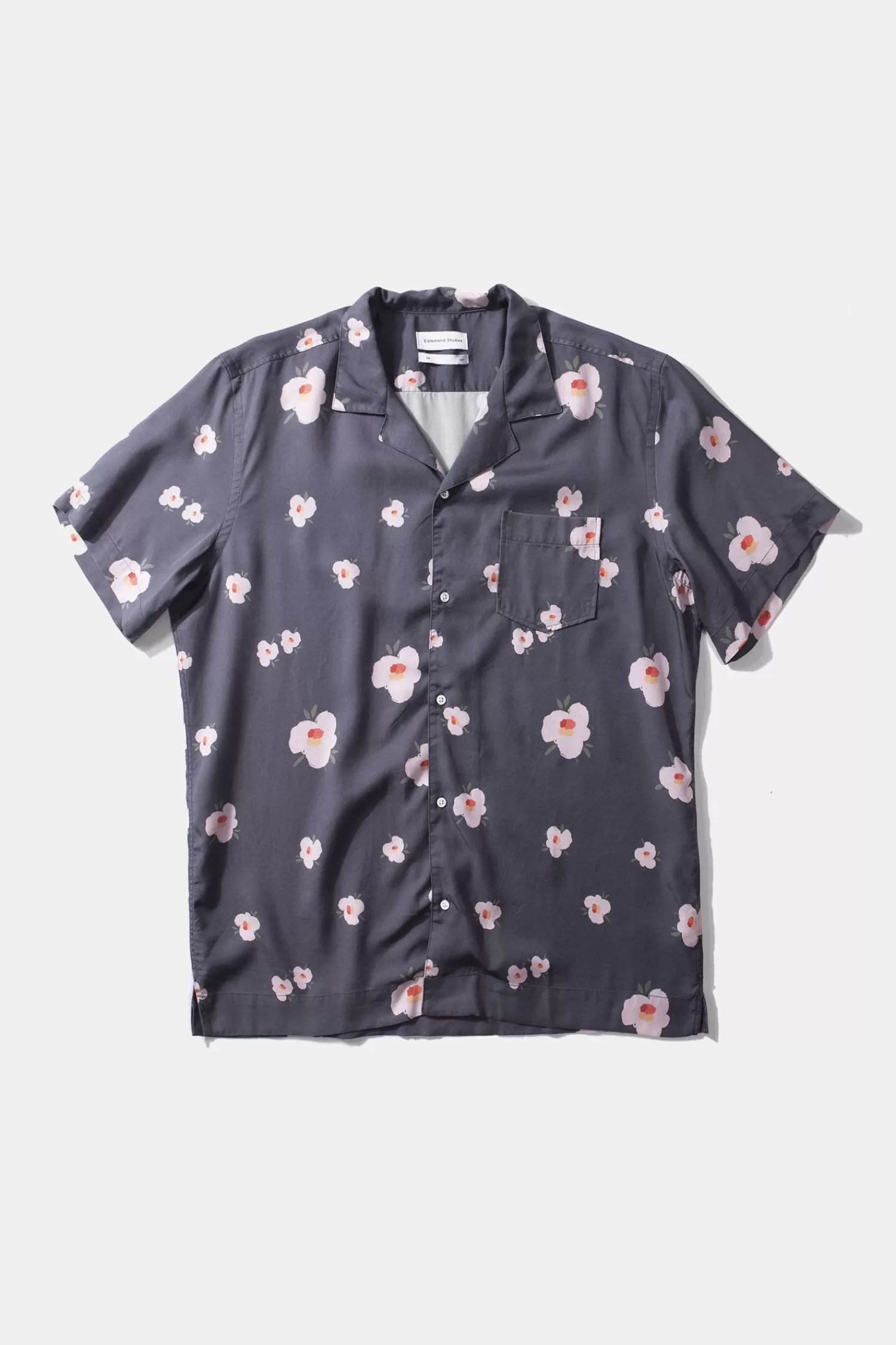 Shirts | Edmmond Studios Orchid Short Sleeve Plain Navy