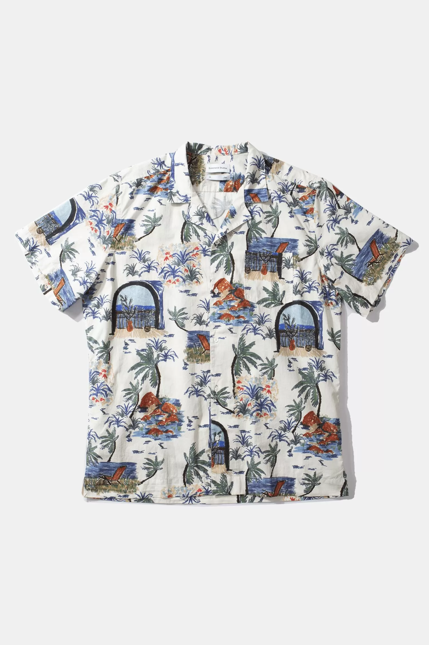 Shirts | Edmmond Studios Paradise Short Sleeve Plain White