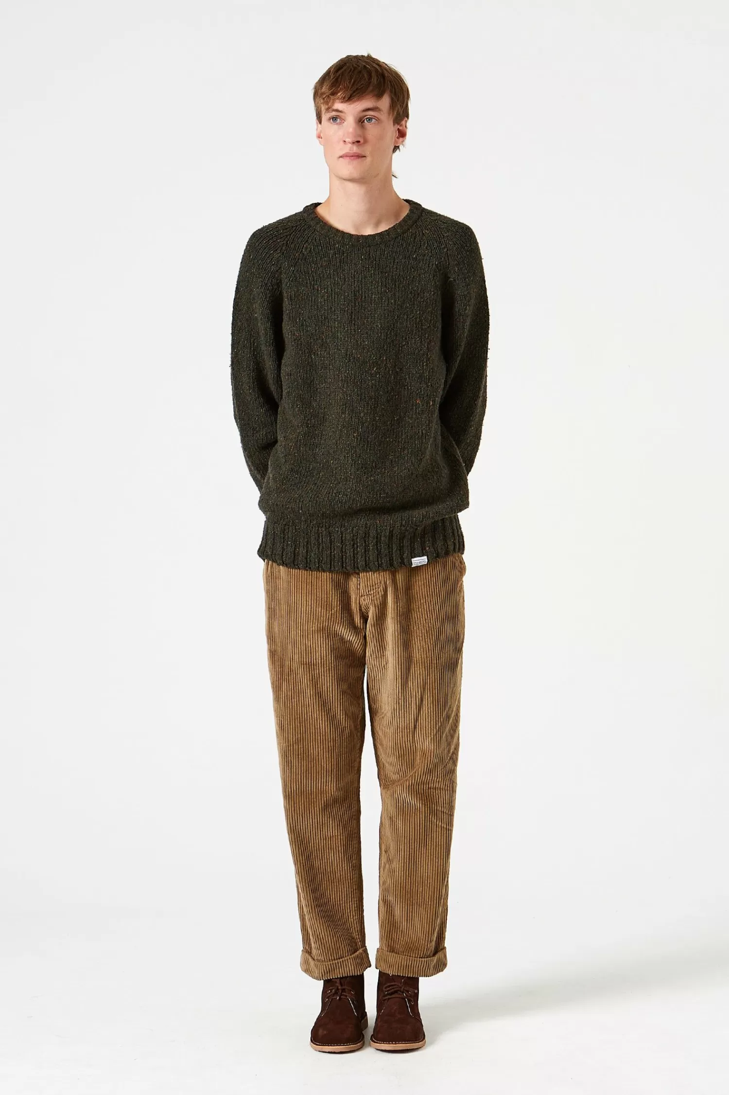 Knitwear | Edmmond Studios Paris Sweater Plain Khaki