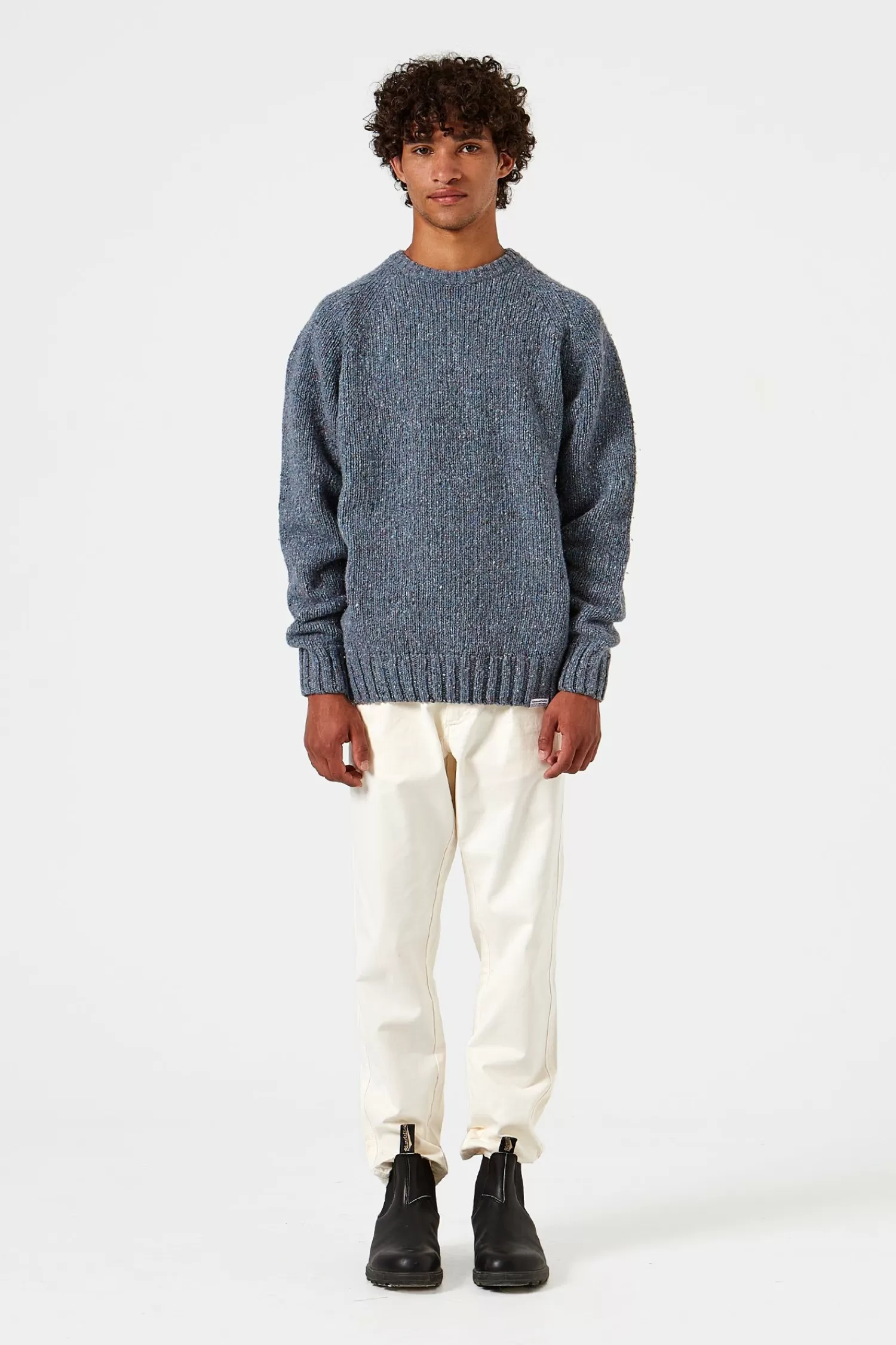 Knitwear | Edmmond Studios Paris Sweater Plain Steel