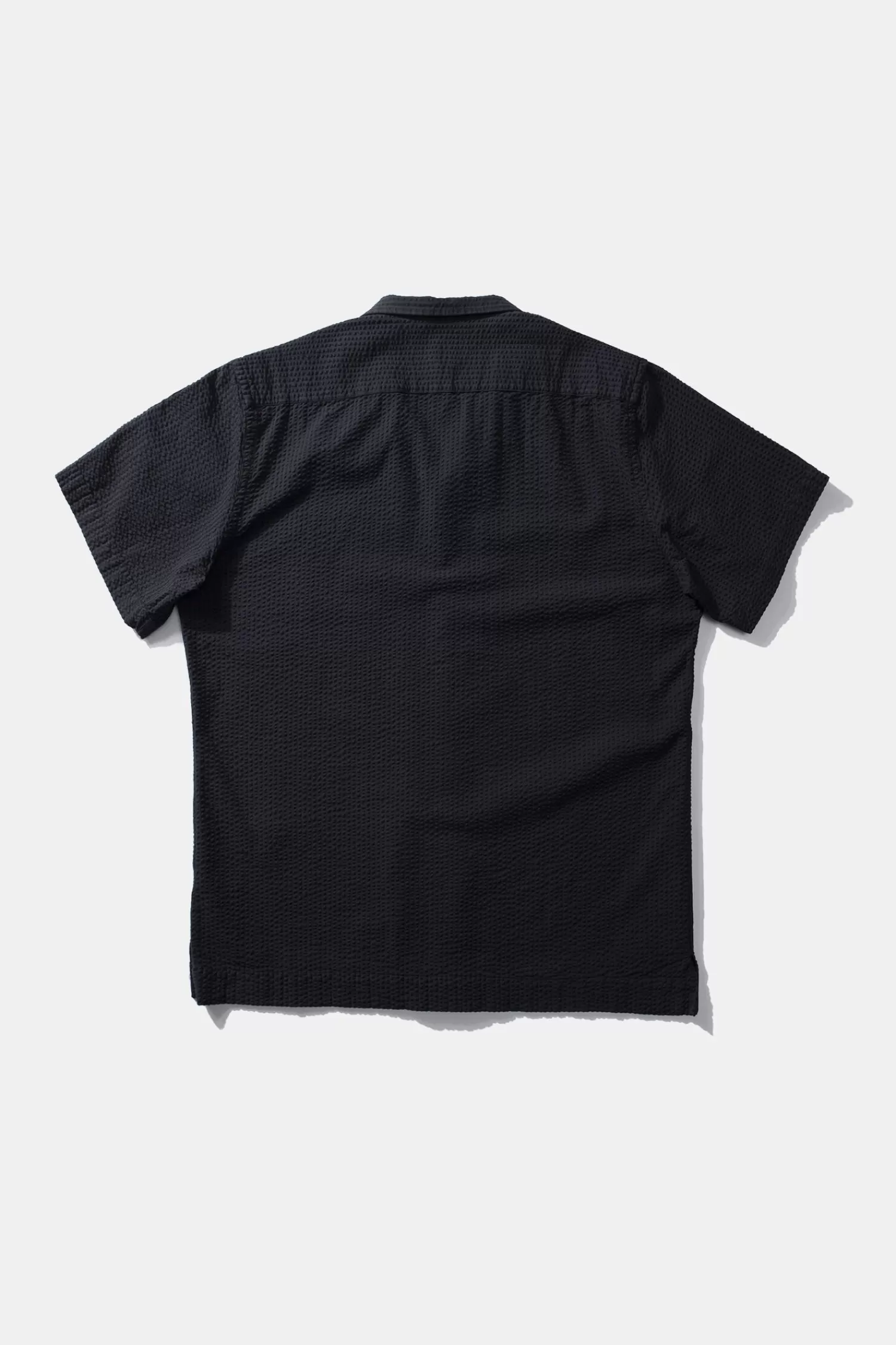 Shirts | Edmmond Studios Seersucker Shirt Plain Navy