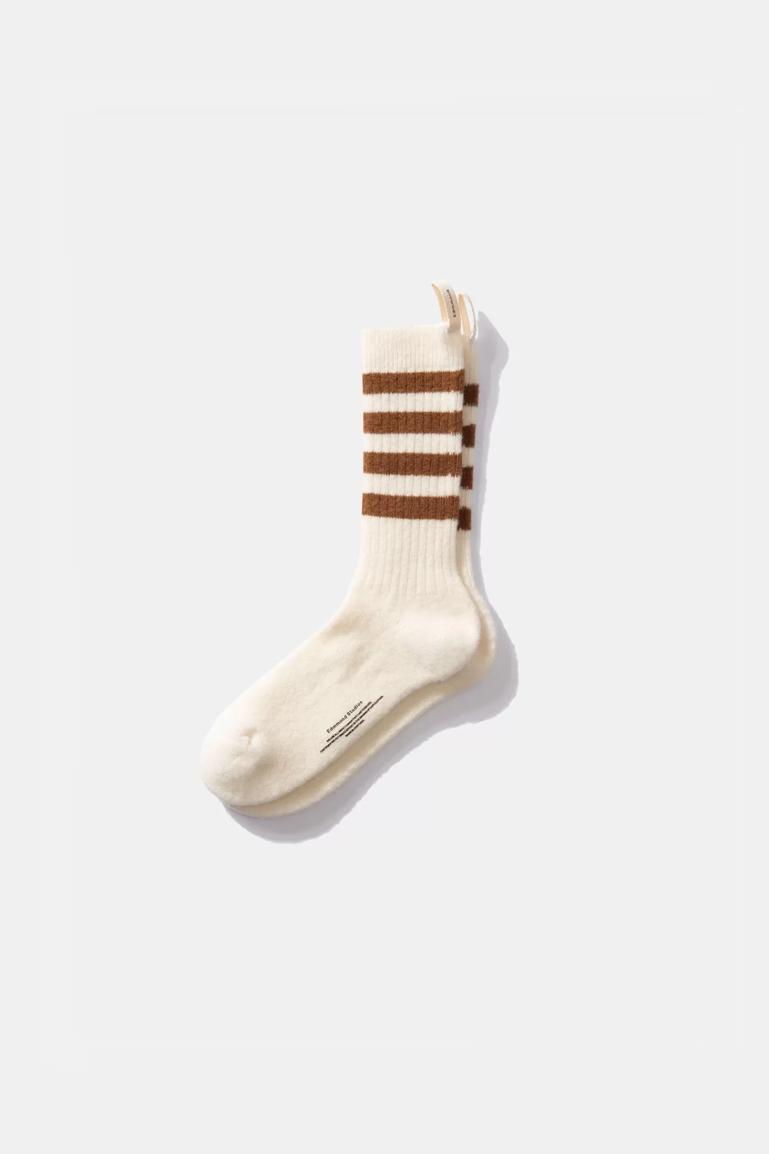 Accessories | Edmmond Studios Tag Socks Plain Off White