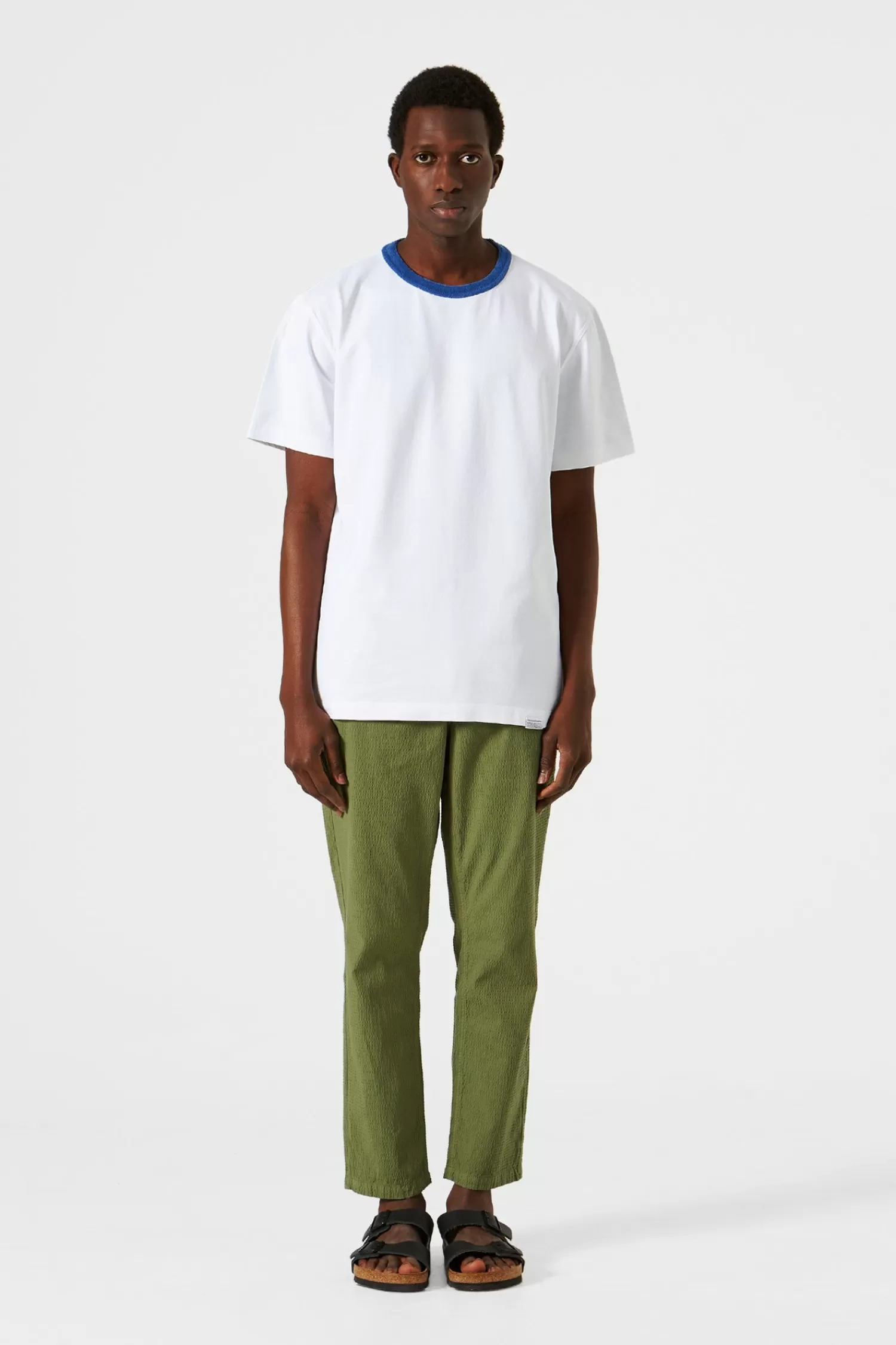 T-Shirts | Edmmond Studios Terry Color Rib Plain Off White