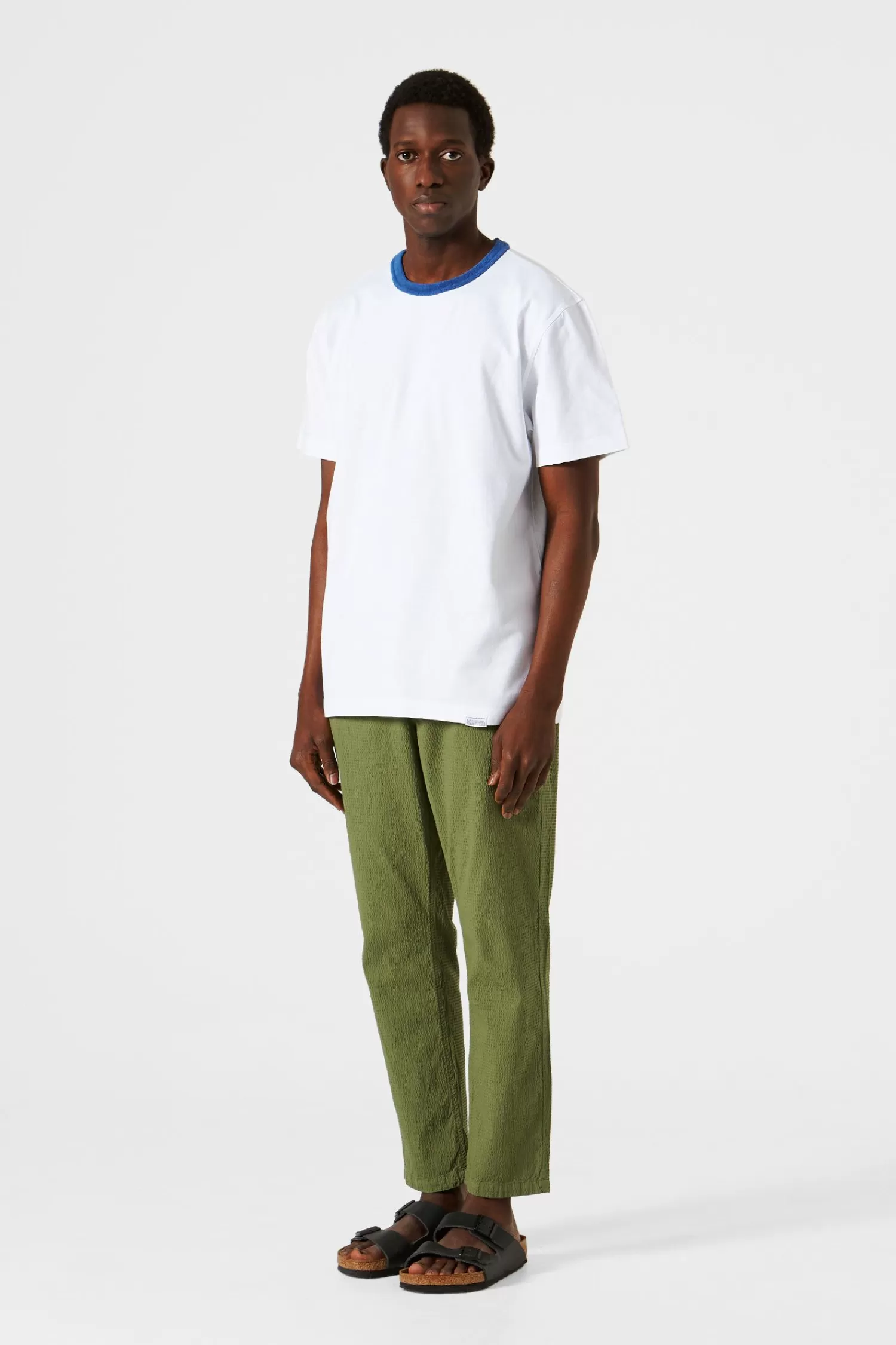 T-Shirts | Edmmond Studios Terry Color Rib Plain Off White