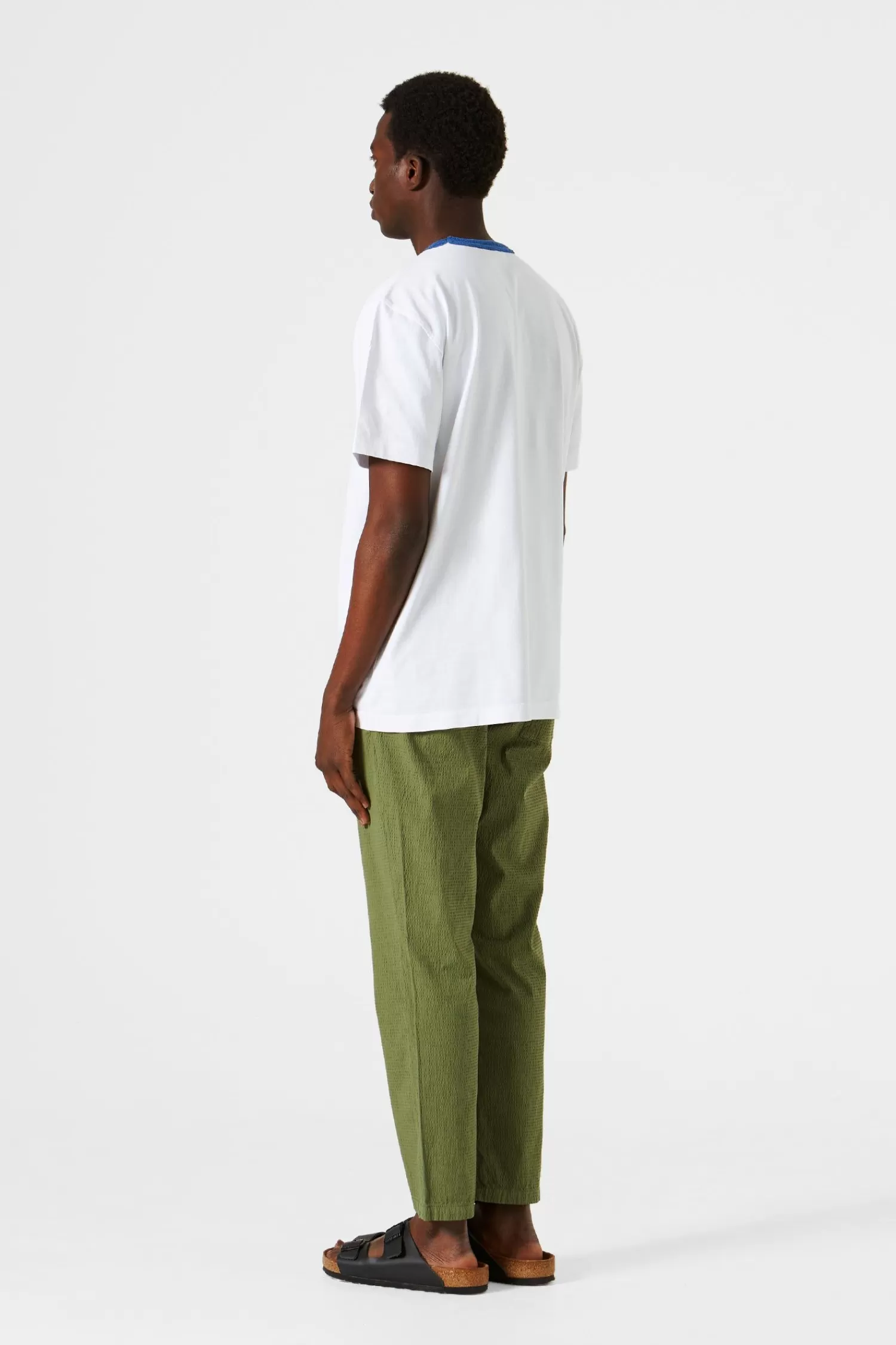 T-Shirts | Edmmond Studios Terry Color Rib Plain Off White