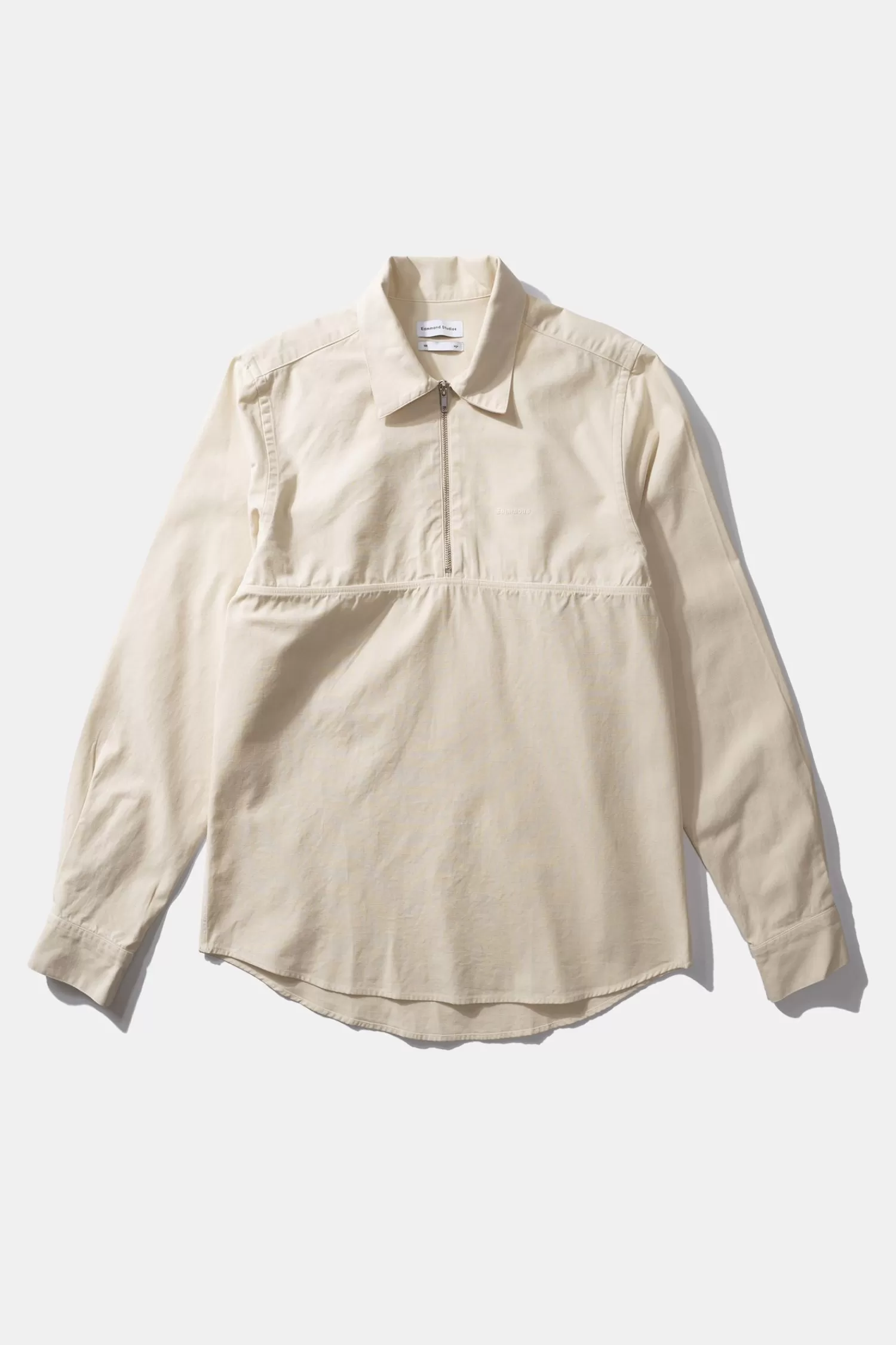 Shirts | Edmmond Studios Zipped Shirt Plain Beige